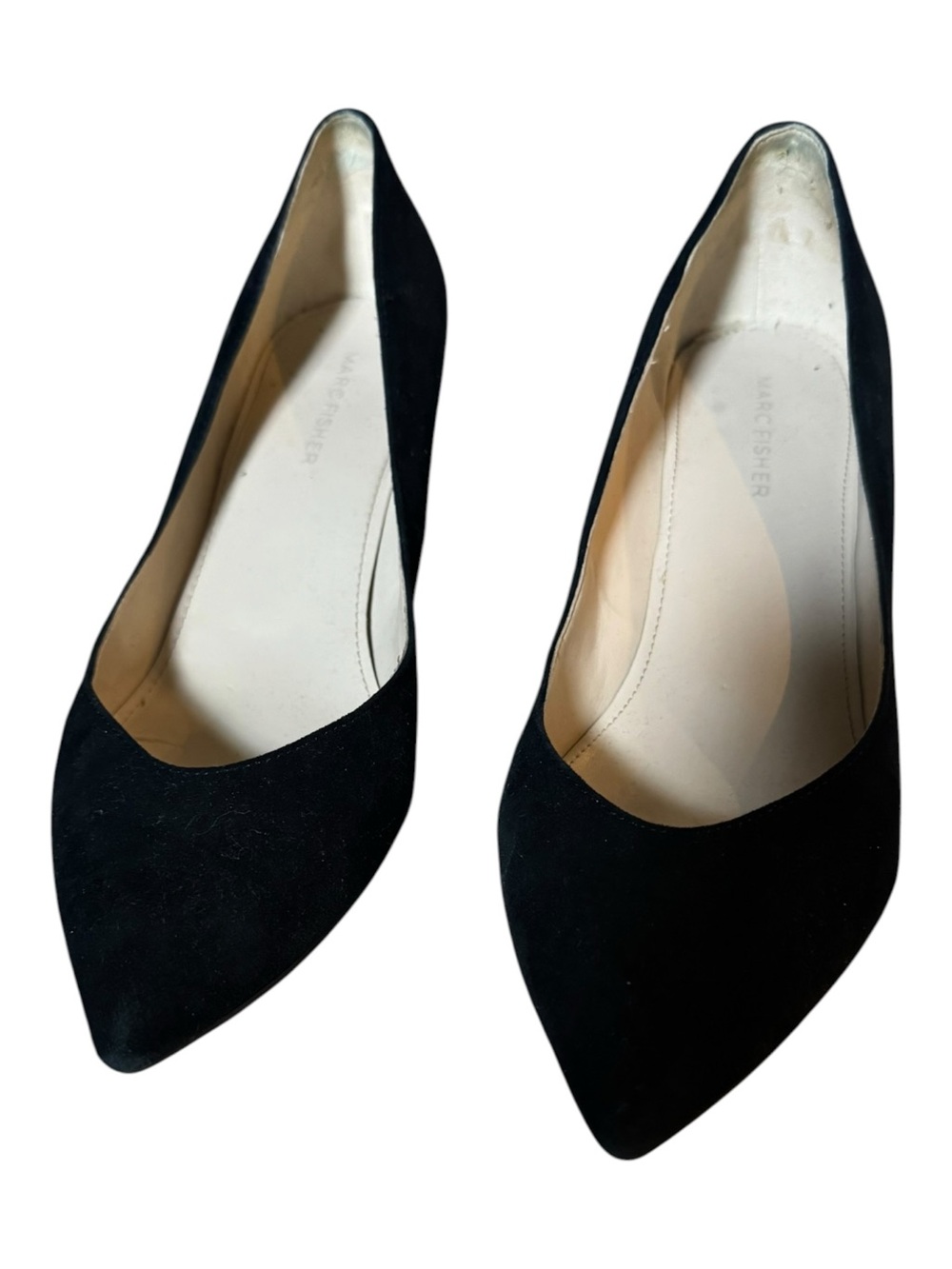 Marc Fisher Black Pointed-Toe Pumps